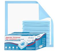 BIGGMED 36" x 36" 25 Count Tear-Resistant Chucks Pads Disposable Incontinence Bed Pads Disposable Extra Large Thick Quilted Underpads Pee Pads for Adult, Kids, Elderly, Puppy Pads for Training