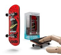 BIGH Professional Fingerboard in Natural Maple Wood - Finger Skateboard - Small Finger Skate - Colour: Loud