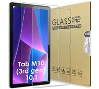 Bighan 2 Pack Screen Protector Compatible with Lenovo Tab M10 3rd Gen 10.1", 9H Hardness Tempered Glass Film Clear Anti-Bubble Full Coverage foil