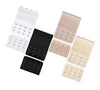 Bighan 8 PCS Bra Extenders 4 Hook 3 Rows Set White, Black, Beige, Skin Color, Soft and Comfortable Bra Strap Extension, White+Black+Beige+Skin Color