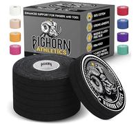 Bighorn Athletics Jiu Jitsu Finger Tape 0.3" x 45' 8 Rolls (Black)
