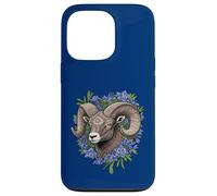 Bighorn Sheep And Blue Colorado Columbine Flowers Case for iPhone 13 Pro
