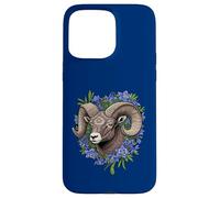 Bighorn Sheep And Blue Colorado Columbine Flowers Case for iPhone 15 Pro Max