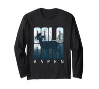 Bighorn Sheep and Snow Mountains Colorado Aspen Travel Long Sleeve T-Shirt