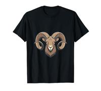 Bighorn Sheep Ram Curved Horns Mountain Graphic Value Graphic T-Shirt