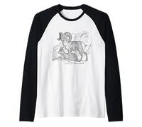 Bighorn Sheep T-Shirt Ram Sheep Raglan Baseball Tee