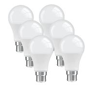 BIGHOUSElight Bayonet Light Bulb 100w, B22 LED Bulbs Cool White 6000K, 13w Energy Saving Bulb, 1200 Lumen, Non-Dimmable, 6-Pack