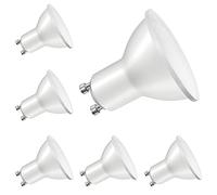BIGHOUSEMax GU10 LED Bulbs Warm White, 40W Halogen Equivalent, 5W 400lm LED Spotlight Bulb, Energy Saving LED Spot Light Bulb, 120°Wide Beam g10 Led Bulbs for Ceiling Lights, Non-dimmable, Pack of 6