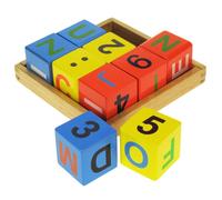 Bigjigs ABC Wooden Building Block Box New & OVP