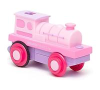 Bigjigs Battery Operated Powerful Pink Loco Wooden Train Set Play Toy Age 3+ New