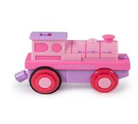 Bigjigs Battery Operated Powerful Pink Loco Wooden Train Set Play Toy New