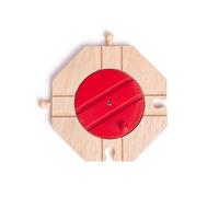 Bigjigs Rail 4 Way Turntable - Wooden Train Set Accessories, Railway (US IMPORT)