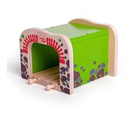 Bigjigs Rail, Double Tunnel, Wooden Toys, Train Set, Train Tunnel, Wooden Train Track Accessories, Bigjigs Accessories, Train Toys, Train Tunnel For Kids