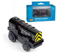 Bigjigs Rail Battery Operated Diesel Shunter, Motorised Railway Engine | Motorised Engine for Wooden Railway Tracks Compatible with Most Major Wooden Railway Brands, Educational Gift for Kids Age 3+