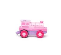 Bigjigs Rail Battery Powered Pink Loco Train | Motorised Engine Accessories for Wooden Railway Track Set | Model Toy Gift for 3+ Year Old Kids | Ideal as an Educational Tool for Children