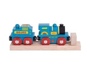 Bigjigs Rail Blue ABC Engine - Other Major Rail Brands are Compatible