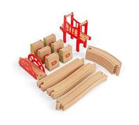 Bigjigs Rail Bridge Expansion Set | Extension Pack for Wooden Train Track | Toy Railway Bridges | Wood Sets with 18 Pieces | Accessories for Kids Trains | Educational Toys | Gifts for Children Age 3+