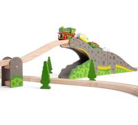 Bigjigs Rail Bronto Riser | Toddler Dinosaur Toy | Accessory for Wooden Train T