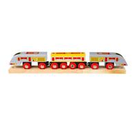 Bigjigs Rail Bullet Train, Wooden Railway Engine | Compatible with Most Major Wooden Railway Brands, Wooden Railway Engine Gift for Kids