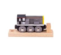Bigjigs Rail Class 8 Diesel Shunter - Vintage Wooden Trains, Kids Railway Toys & Accessories, Gifts For Toddlers & Children, Compatible With Most Other Rail Brands, Age 3 Years +