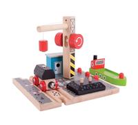 Bigjigs Rail Coal Canal Docks Wooden Train Track Accessories - Bigji (US IMPORT)