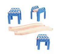 Bigjigs Rail Construction Support Wooden Track Set - Unique Construc (US IMPORT)