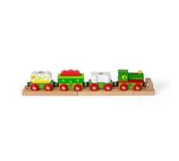 Bigjigs Rail Dinosaur Train, Engine, Carriages & Magnetic Lift-Off Loads | Engine, Carriages, 2 Track Pieces & Buffer, Magnetic Lift-Off Loads, Dinosaur Toy for Kids, Boys & Girls
