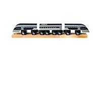 Bigjigs Rail Eurostar Toy Train | Model of the e320 Engine | Wooden Accessories for Railway Track Set | Ideal First Gift for 3+ Year Old Kids | Educational Tool Suitable for Young Boys & Girls