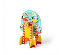 Bigjigs Rail Ferris Wheel, Wooden Train Set Accessory in Yellow Bigjigs Rail Yellow