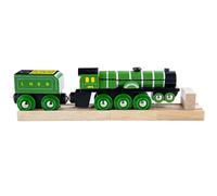 Bigjigs Rail Flying Scotsman Toy Train | Green Model for Wooden Track Set | Heritage Collection Railway Figures & Accessories | Great Gifts for 3+ Year Old Kids | Educational Tool for Toddlers