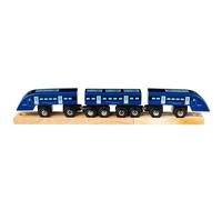 Bigjigs Rail High Speed One Train - Other Major Rail Brands are Compatible in Blue Bigjigs Rail Blue