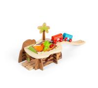 Bigjigs Toys Bigjigs Rail Wooden Lava Pit Train Set Accessory, Brown