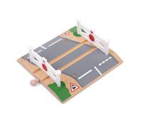 Bigjigs Rail Level Crossing, Wooden Train Track Accessory