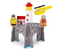 Bigjigs Rail, Lighthouse 4-Way Tunnel, Wooden Train Tunnel, Track Accessories, For Kids