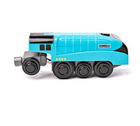 Bigjigs Rail Mallard Battery Operated Train Classic Steam Locomotive Engine | Locomotive with Magnetic Couplings, Compatible with Most Major Wooden Railway Brands, Educational Gift for Children Age 3+