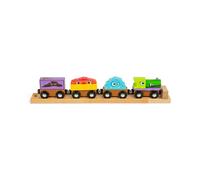 Bigjigs Rail Monster Train - Wooden Railway Accessory For Children, Toy Trains & Accessories, Toddler & Kids Gifts, Age 3+ Year Olds