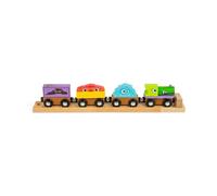 Bigjigs Rail Monster Train, Wooden Railway Engine & Accessory