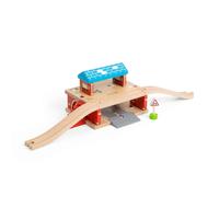 Bigjigs Rail Overground Station Wooden Train Shed For 3 4 5 Year Olds