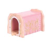 Bigjigs Rail Pink Brick Tunnel, Wooden Train Track Accessory
