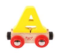 Bigjigs Rail Rail Name Letter A (Yellow)
