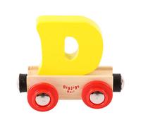 Bigjigs Rail Rail Name Letter D (Yellow)