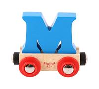 Bigjigs Rail Rail Name Letter M (Blue)