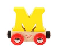 Bigjigs Rail Rail Name Letter M (Yellow)
