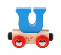 Bigjigs Rail Rail Name Letter U (Blue)