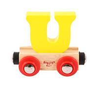 Bigjigs Rail Rail Name Letter U (Yellow)