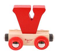 Bigjigs Rail Rail Name Letter V (Red)