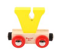Bigjigs Rail Rail Name Letter V (Yellow)