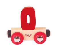 Bigjigs Rail Rail Name Number 0 (Dark Red)