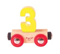 Bigjigs Rail Rail Name Number 3 (Yellow)
