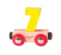 Bigjigs Rail Rail Name Number 7 (Yellow)
